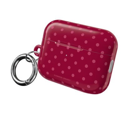 Berry Polka Dot AirPod Case