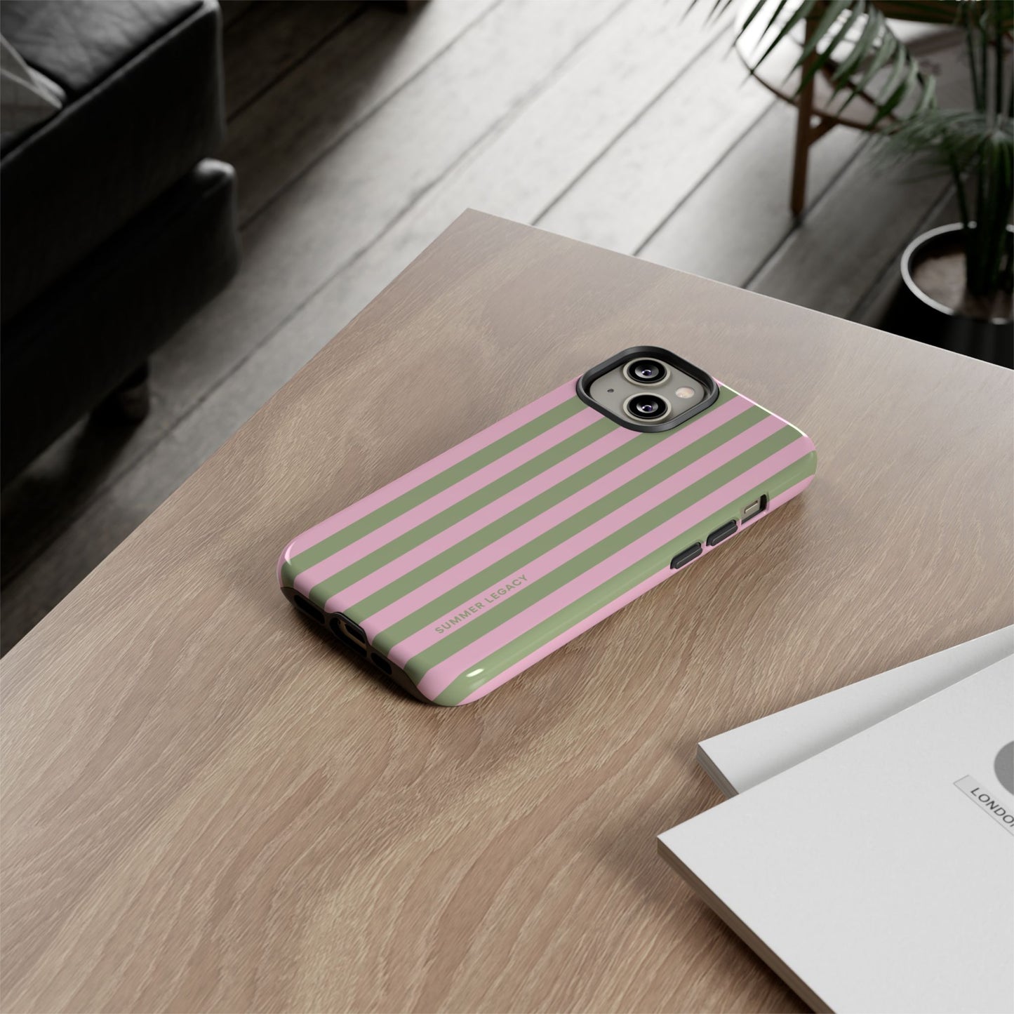 Guava Stripe iPhone Case