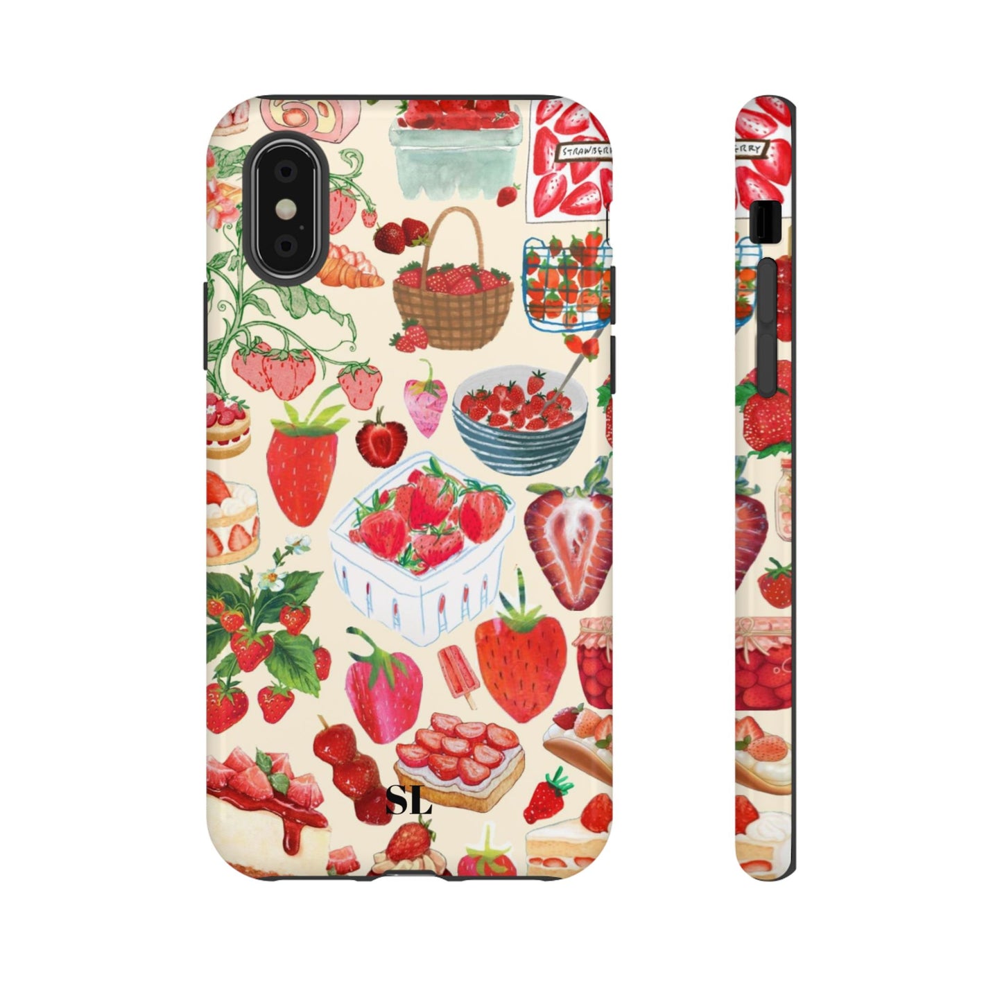 Strawberry Collage iPhone Case