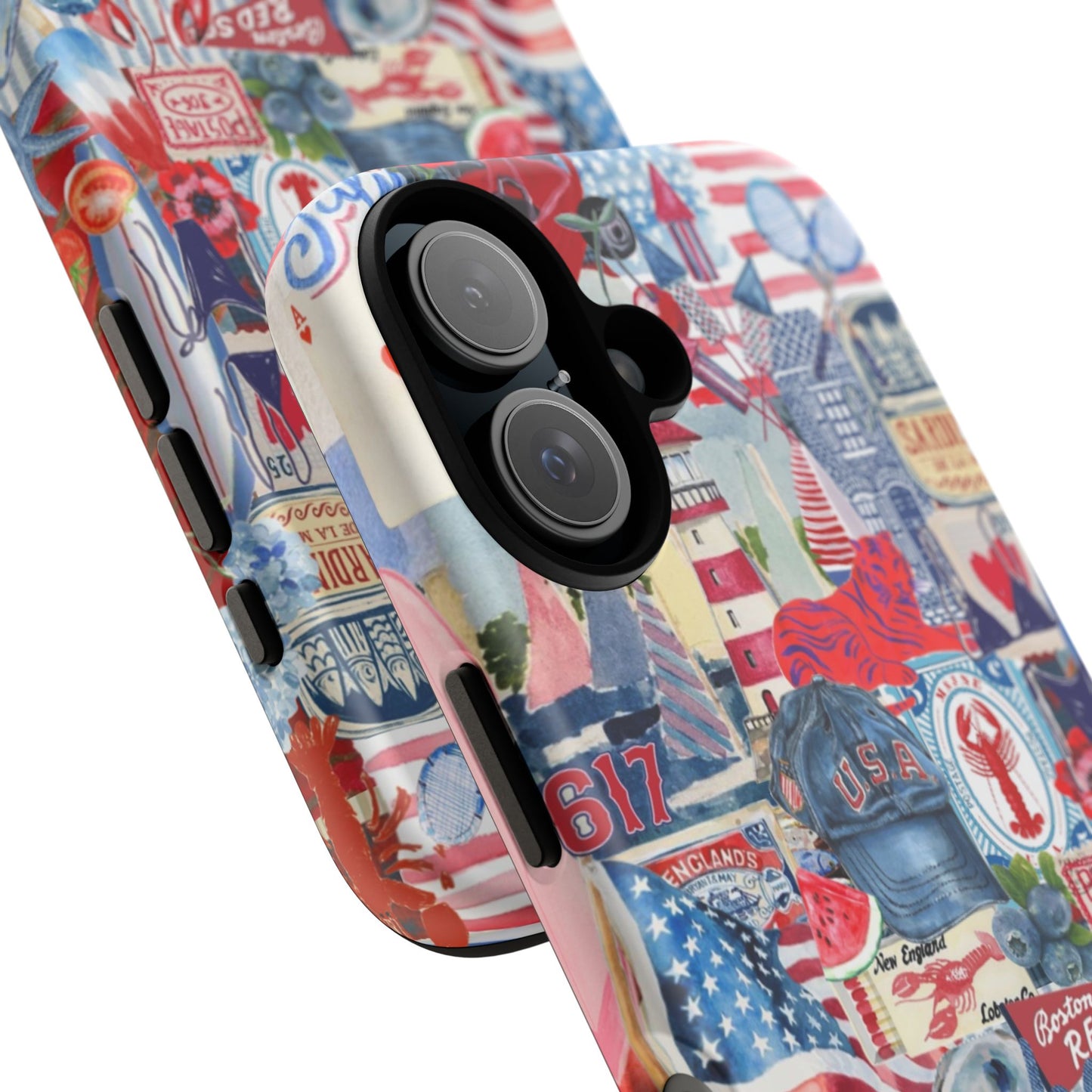 Red, White & Blue iPhone Case