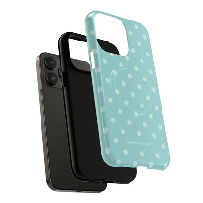 Teal Polka Dot MagSafe Case