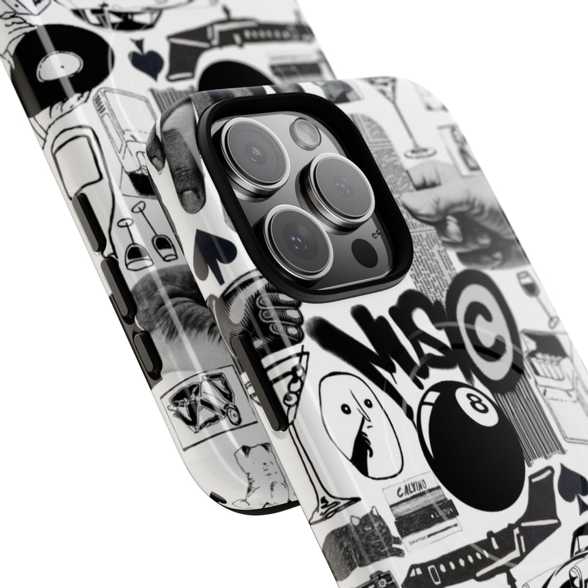 Black and White MagSafe Case