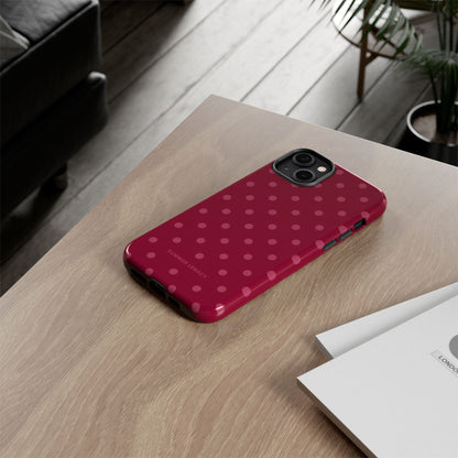 Berry Polka Dot iPhone Case