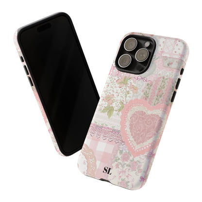 Blushing Floral Patchwork iPhone Case