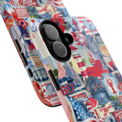 Red, White & Blue iPhone Case