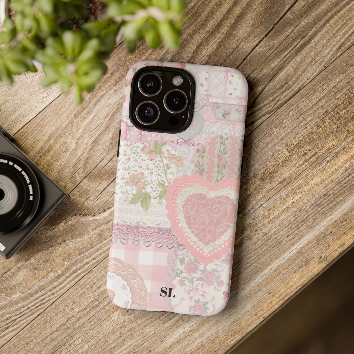 Blushing Floral Patchwork iPhone Case