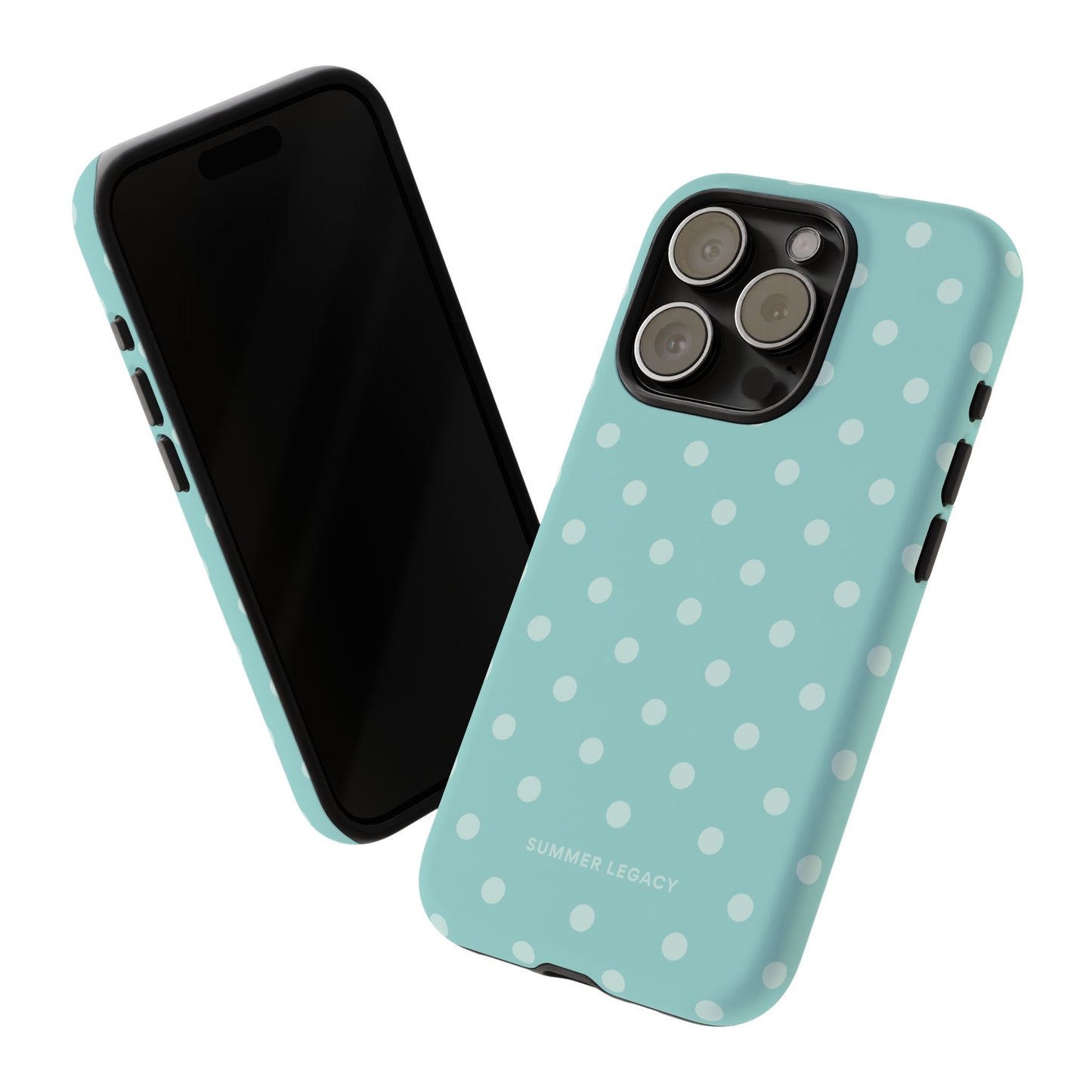 Teal Polka Dot iPhone Case