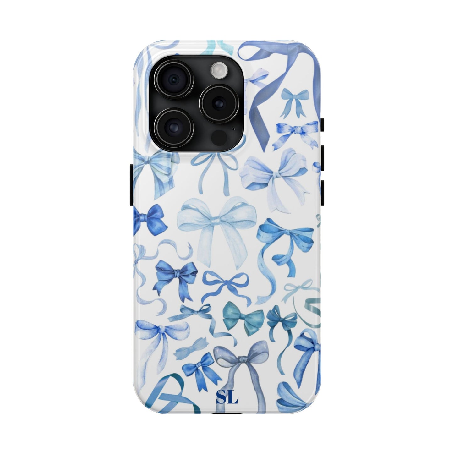 Blue Bows iPhone Case