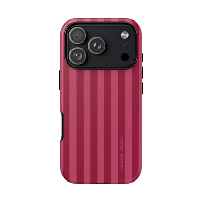 Berry Stripe iPhone Case
