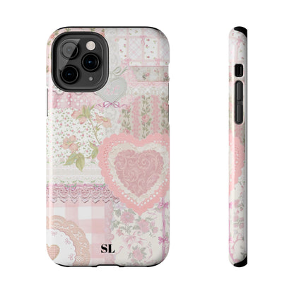 Blushing Floral Patchwork iPhone Case