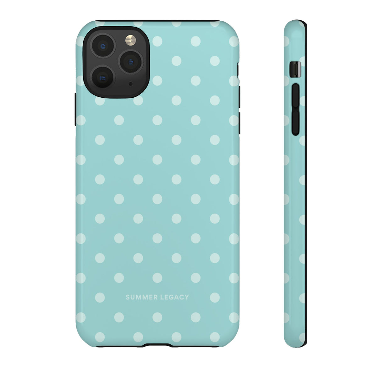 Teal Polka Dot iPhone Case
