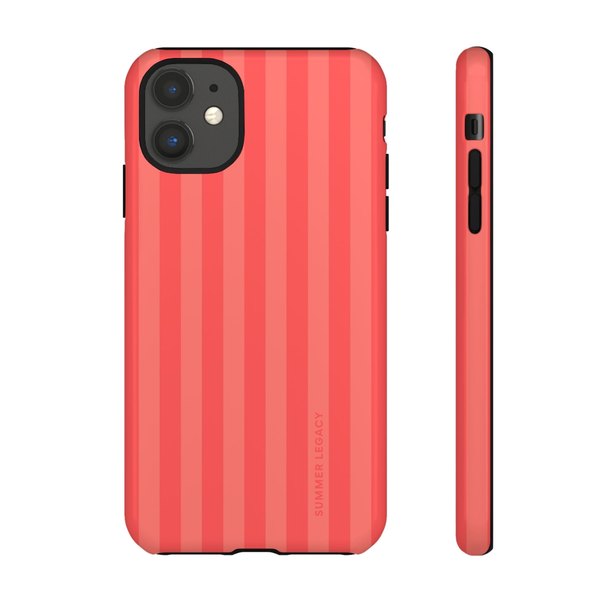 Coral Stripe iPhone Case – Summer Legacy