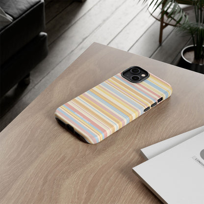 Lychee Multi-stripe iPhone Case