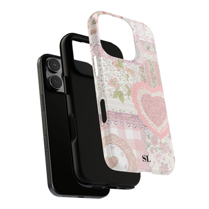 Blushing Floral Patchwork iPhone Case