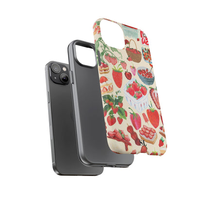 Strawberry Collage iPhone Case