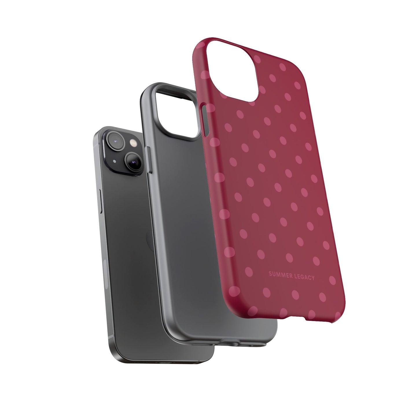 Berry Polka Dot iPhone Case