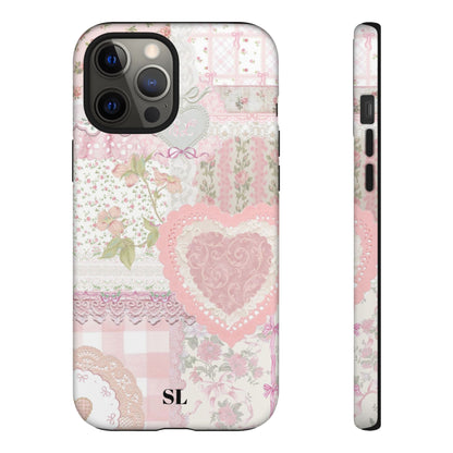 Blushing Floral Patchwork iPhone Case