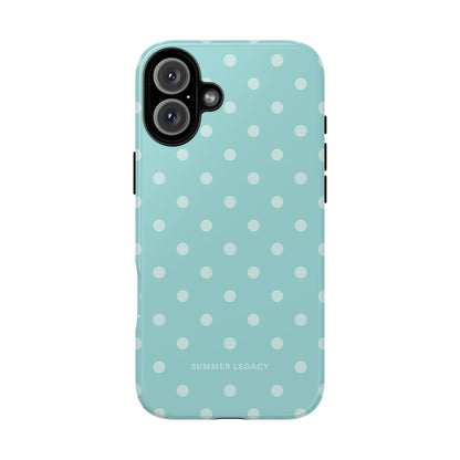 Teal Polka Dot iPhone Case