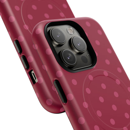 Berry Polka Dot MagSafe Case