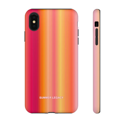 Amber Glow Ombre Stripe iPhone Case