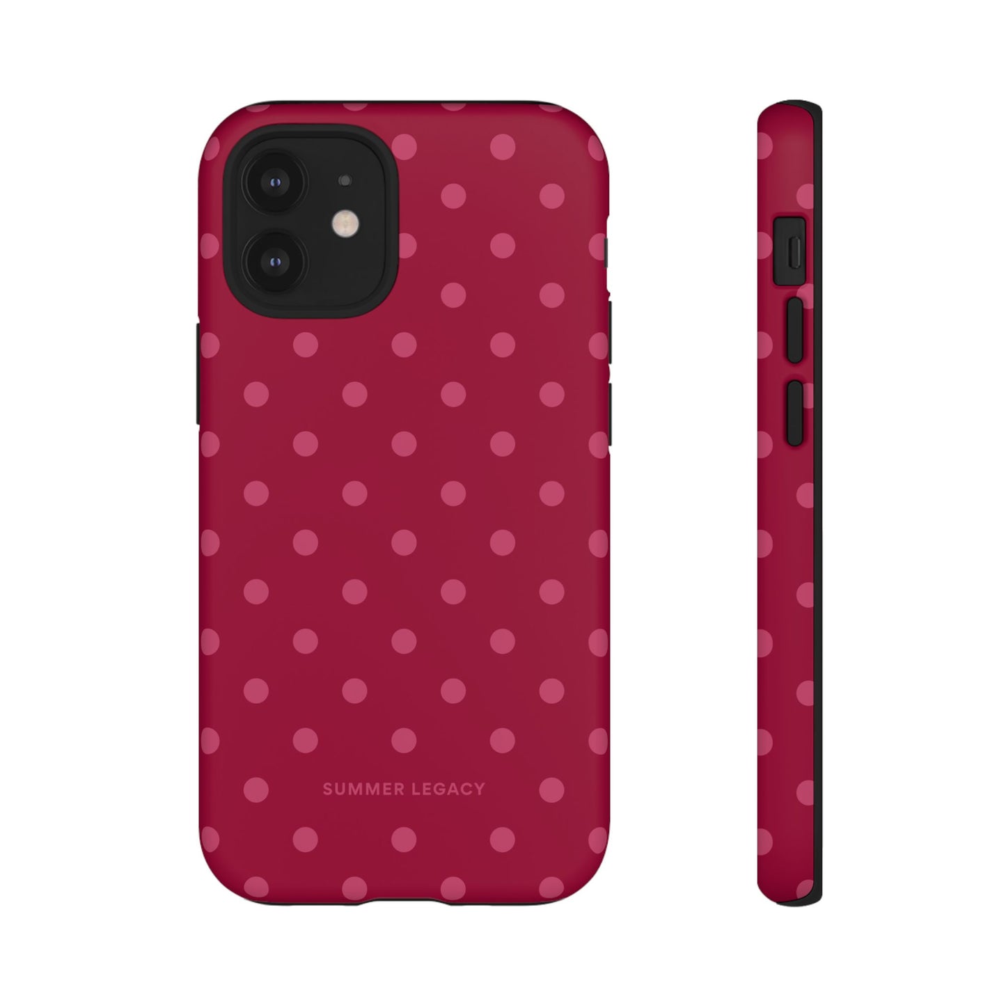 Berry Polka Dot iPhone Case