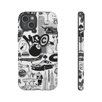 Black and White iPhone Case