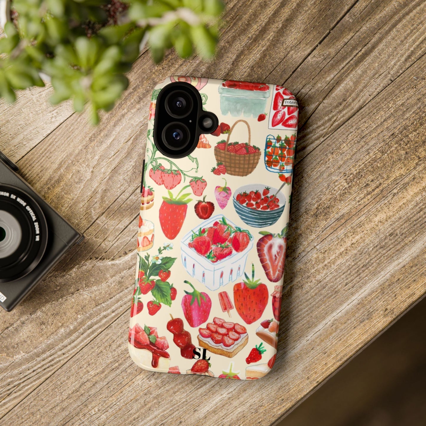 Strawberry Collage iPhone Case