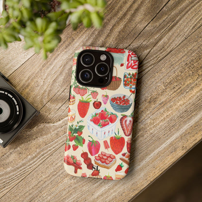 Strawberry Collage iPhone Case