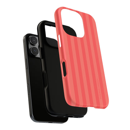 Coral Stripe iPhone Case