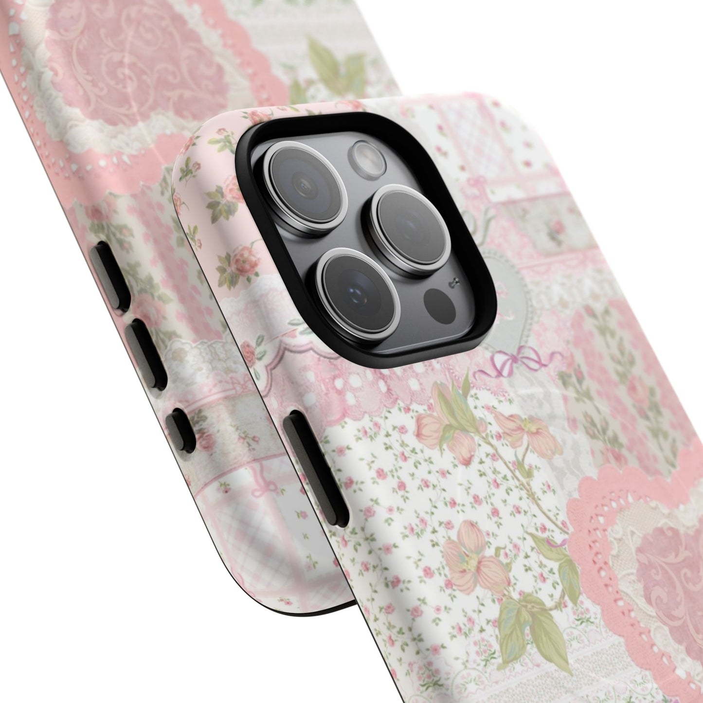 Blushing Floral Patchwork MagSafe Case