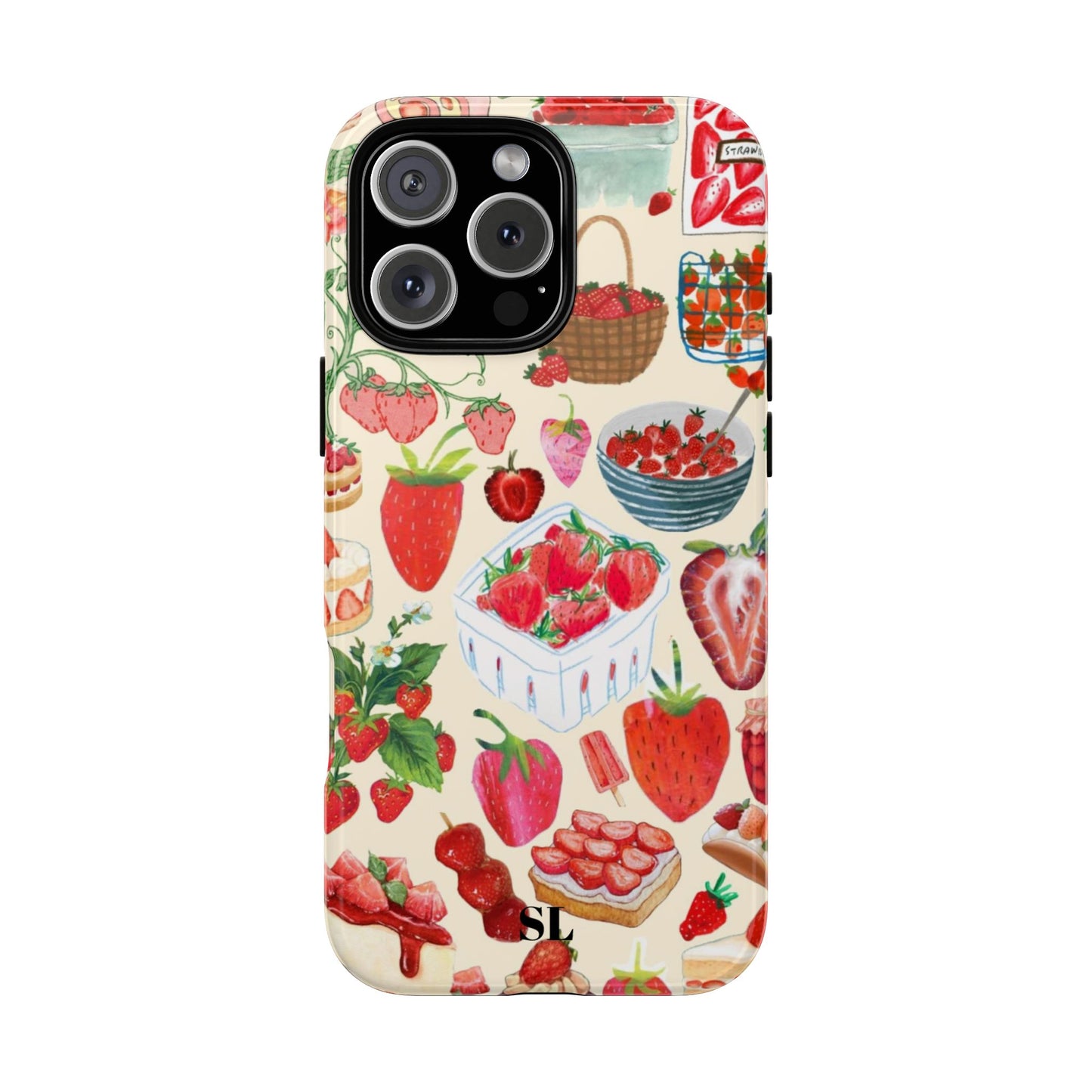 Strawberry Collage iPhone Case