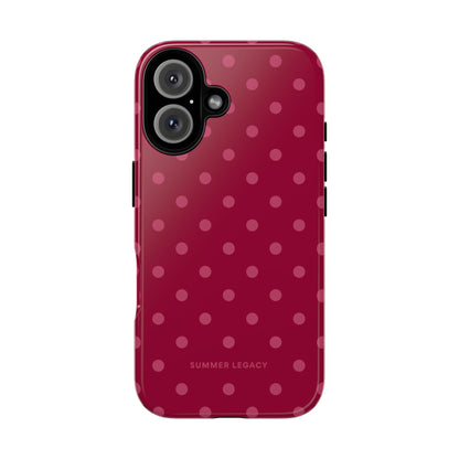 Berry Polka Dot iPhone Case