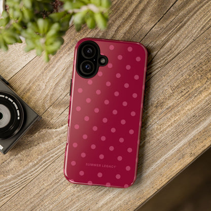 Berry Polka Dot iPhone Case