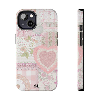 Blushing Floral Patchwork iPhone Case