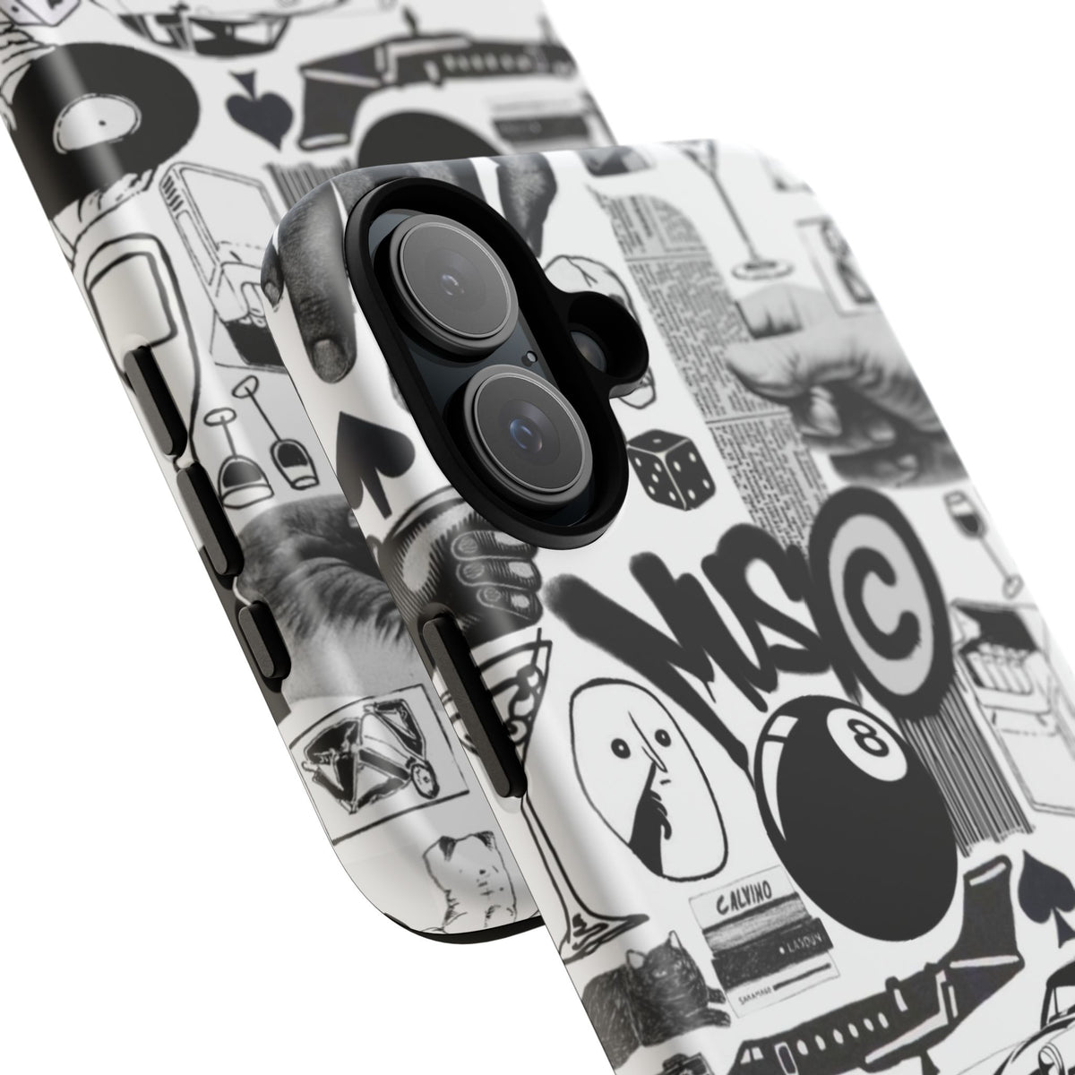 Black and White iPhone Case