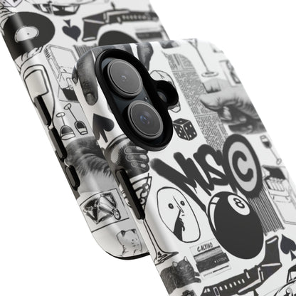 Black and White iPhone Case