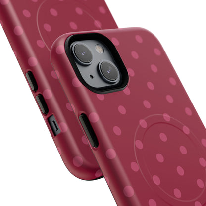 Berry Polka Dot MagSafe Case