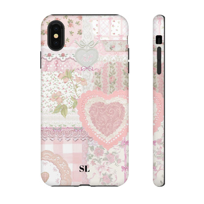 Blushing Floral Patchwork iPhone Case