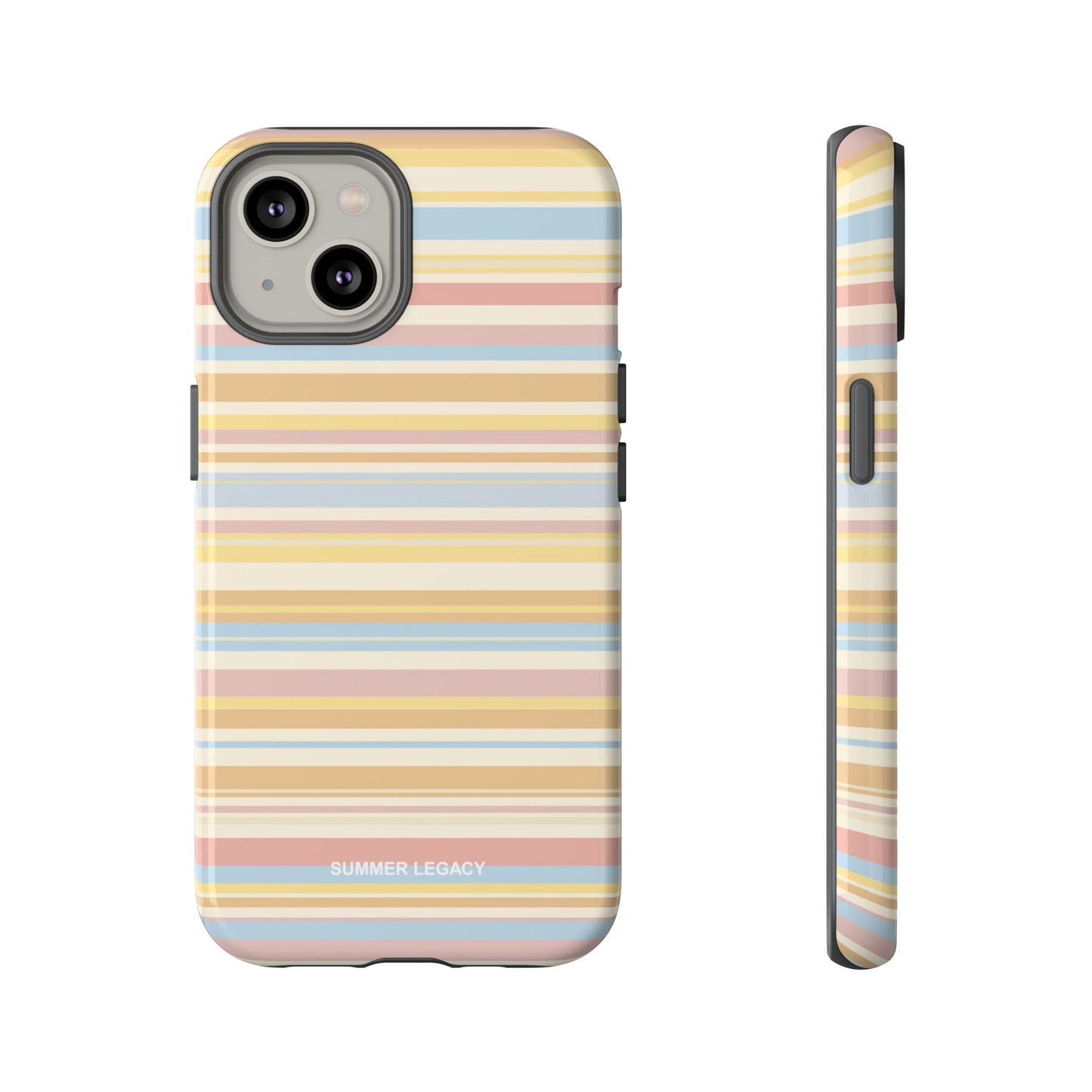 Lychee Multi-stripe iPhone Case