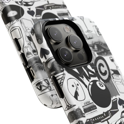 Black and White MagSafe Case