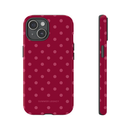 Berry Polka Dot iPhone Case