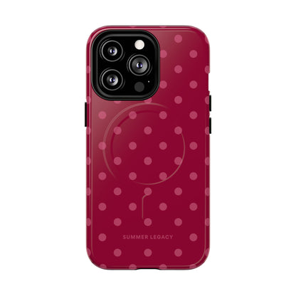 Berry Polka Dot MagSafe Case