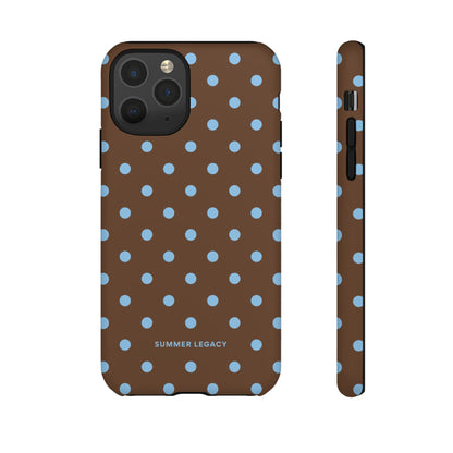 Mocha Polka Dot iPhone Case