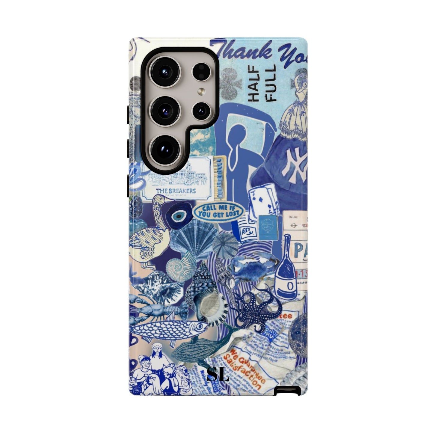 Blue Collage Samsung Case