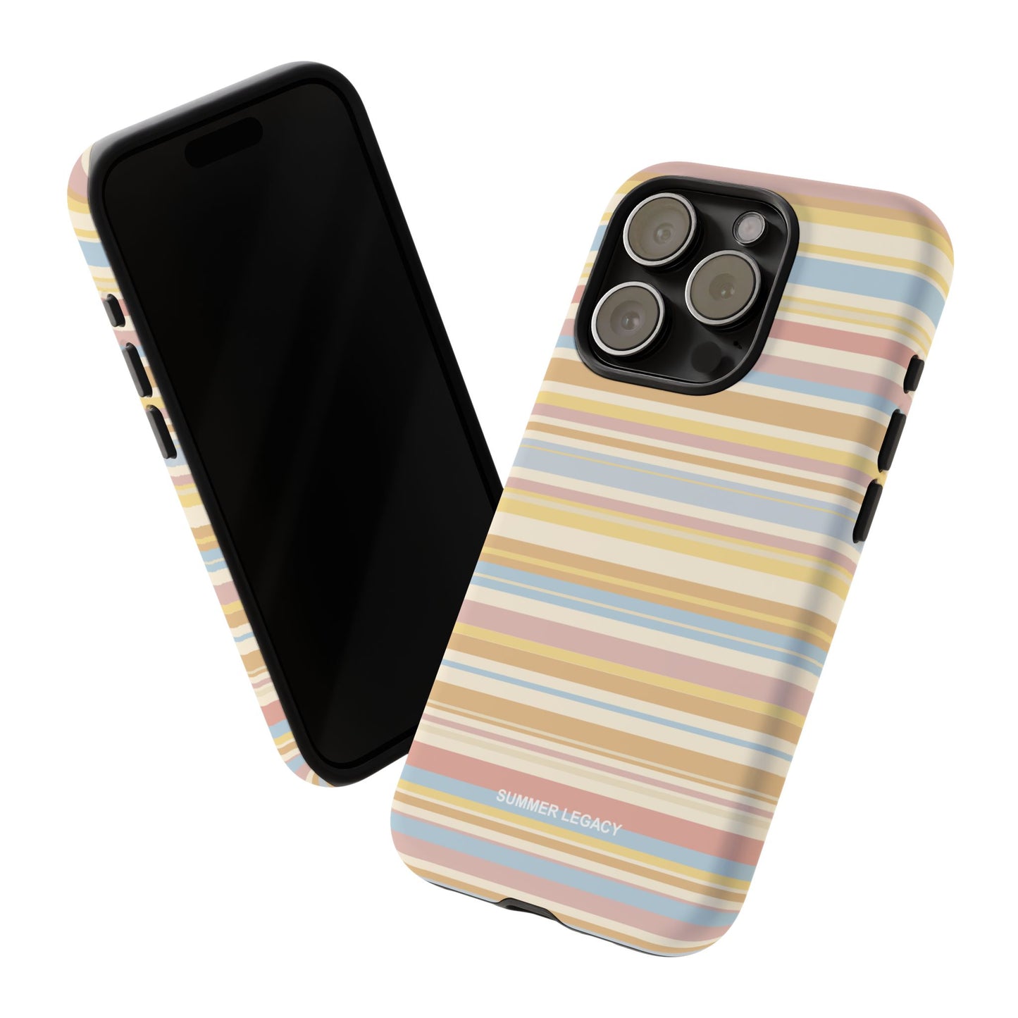 Lychee Multi-stripe iPhone Case