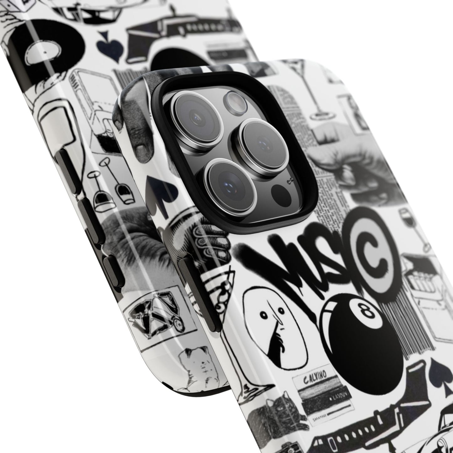 Black and White iPhone Case