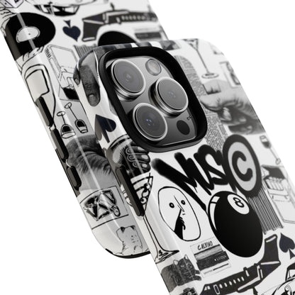 Black and White iPhone Case