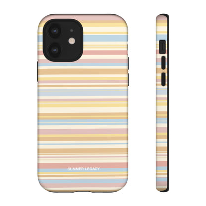 Lychee Multi-stripe iPhone Case
