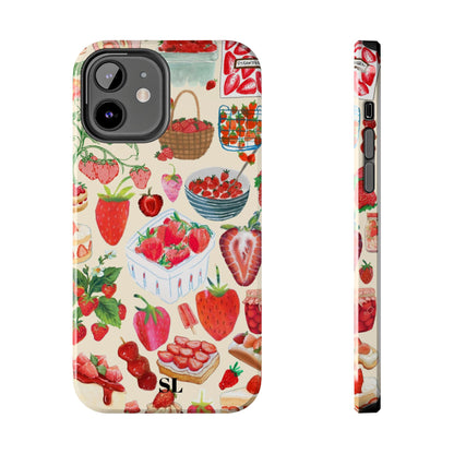 Strawberry Collage iPhone Case