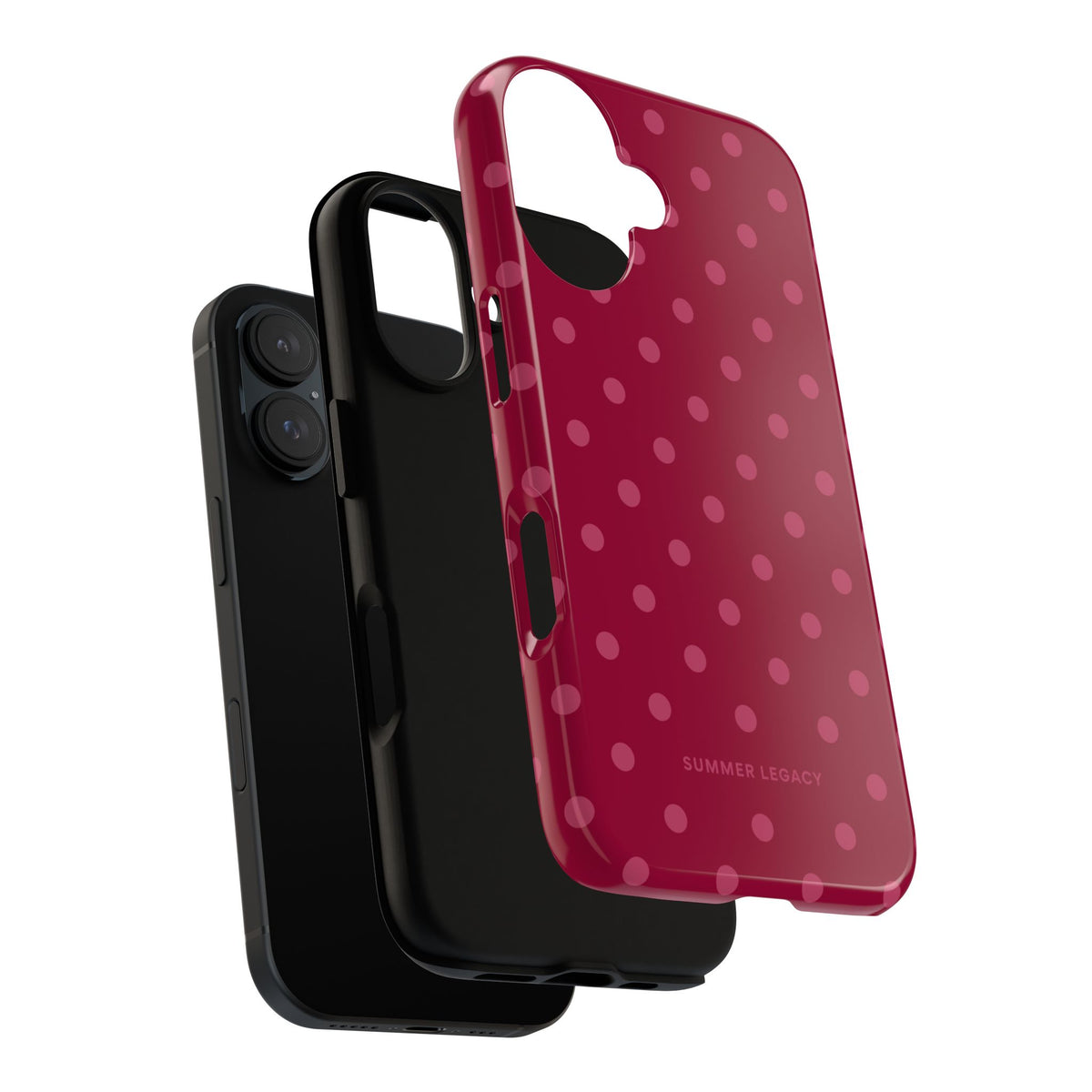 Berry Polka Dot iPhone Case